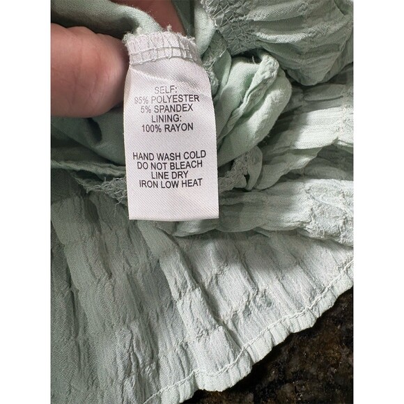 Lulus Mini Dress Womens XS Sage Green Smocked Puff Sleeve Sweetheart Babydoll - Picture 10 of 10